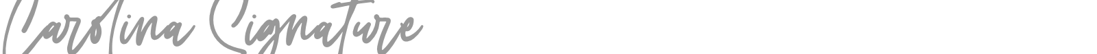 Carolina Signature font preview